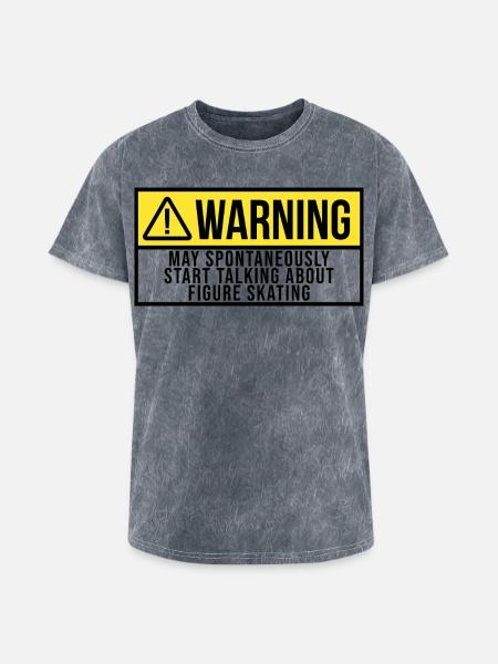 Figure Skate - Washed Unisex T-Shirt - mineral grey