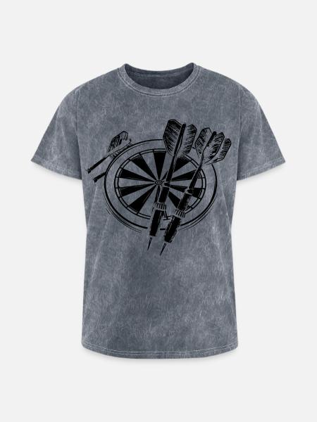 Darts - Washed Unisex T-Shirt - mineral grey