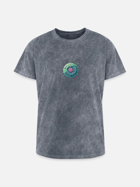 Cells - Washed Unisex T-Shirt - mineral grey