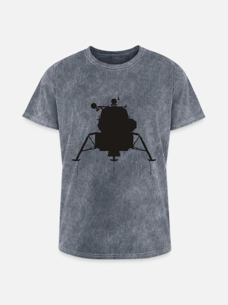 Lunar Module - Washed Unisex T-Shirt - mineral grey