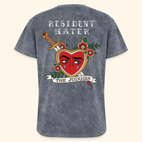 Resident Hater White Font - Washed Unisex T-Shirt