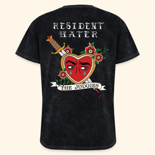 Resident Hater White Font - Washed Unisex T-Shirt