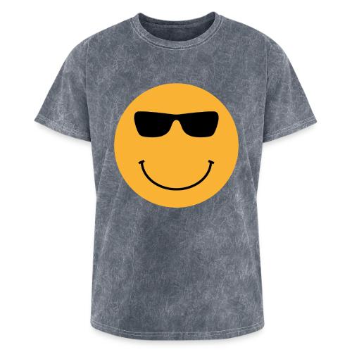 Orange Face with Sunglasses - Washed Unisex T-Shirt