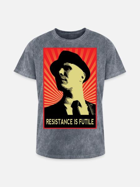 Observer Fringe - Washed Unisex T-Shirt - mineral grey