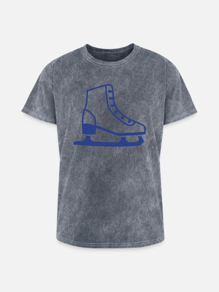 Figure Skate - Washed Unisex T-Shirt - mineral grey