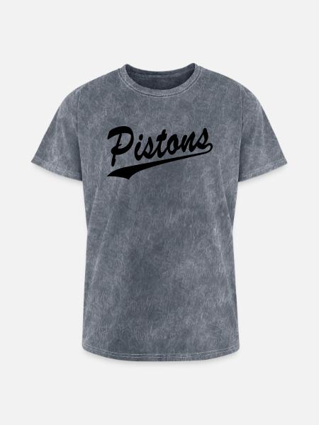Pistons - Washed Unisex T-Shirt - mineral grey