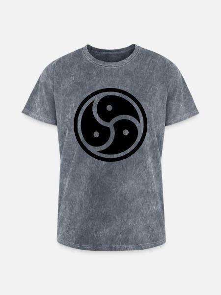 Kink Community Symbol - Washed Unisex T-Shirt - mineral grey