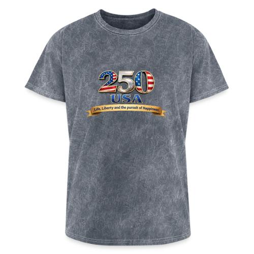 250 USA Liberty Banner - Washed Unisex T-Shirt