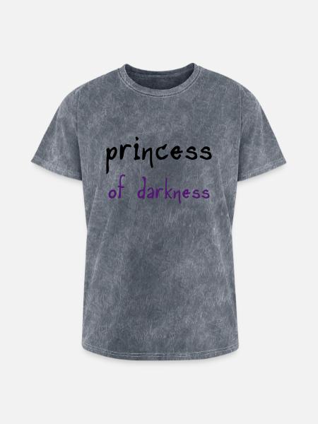 Princess of Darkness - Washed Unisex T-Shirt - mineral grey