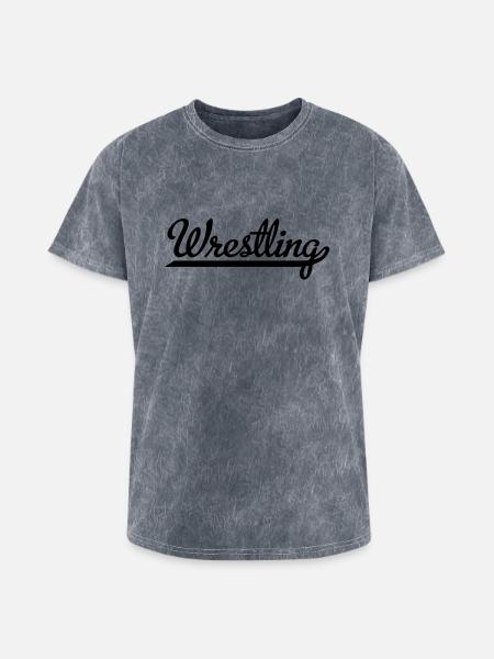 wrestling - Washed Unisex T-Shirt - mineral grey