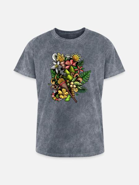 Lunar Dreamcatcher - Washed Unisex T-Shirt - mineral grey