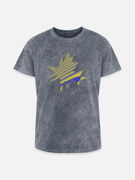 Vibrant Nebula Starburst - Washed Unisex T-Shirt - mineral grey