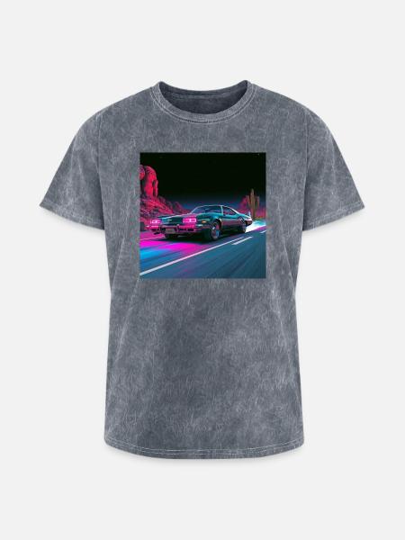 Neon Velocity - Washed Unisex T-Shirt - mineral grey