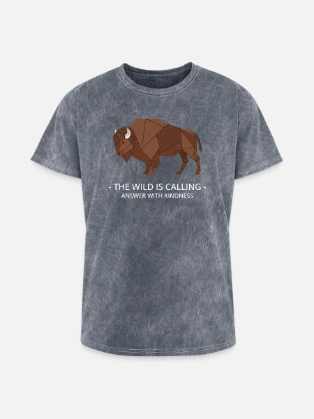 The wild is calling - Washed Unisex T-Shirt - mineral grey
