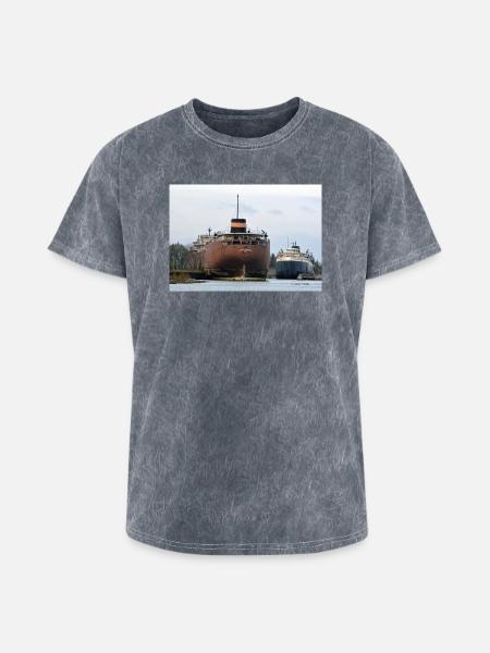 Sherwin and Arthur - Washed Unisex T-Shirt - mineral grey