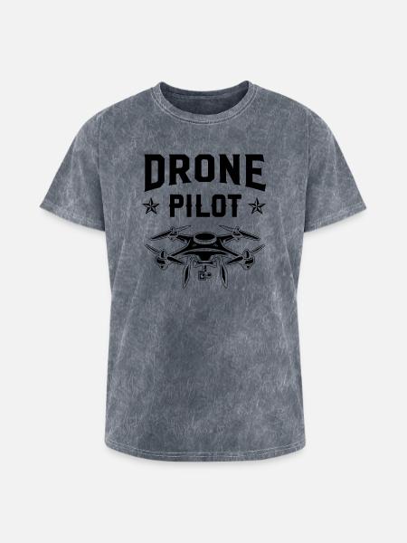 Drone Pilot - Washed Unisex T-Shirt - mineral grey