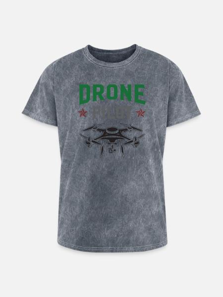 Drone Pilot - Washed Unisex T-Shirt - mineral grey