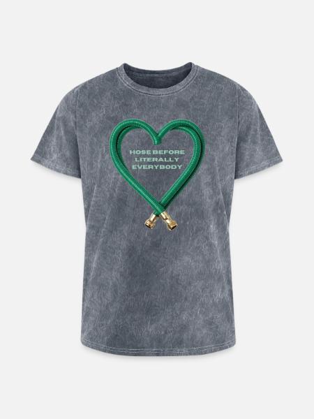 Hose Heart Humor - Washed Unisex T-Shirt - mineral grey