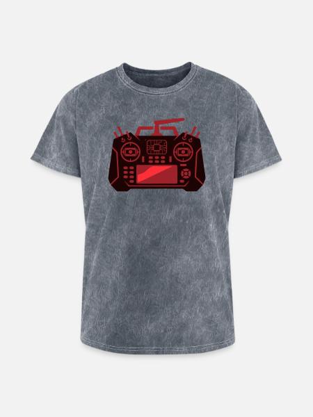 Drone Remote Controller Icon - Washed Unisex T-Shirt - mineral grey