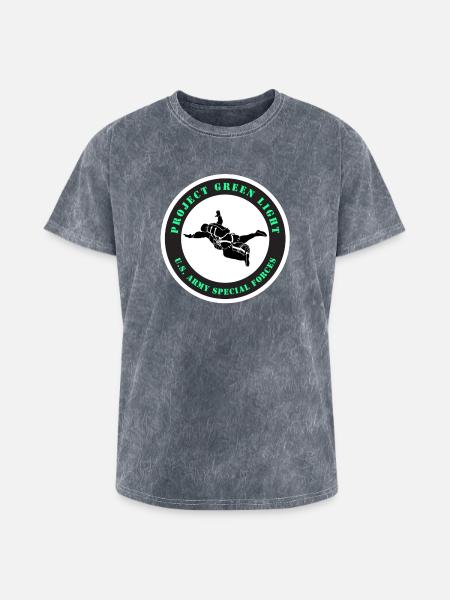 Project Green Light - Washed Unisex T-Shirt - mineral grey
