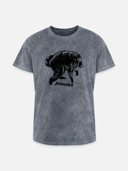 Jimothy Raccoon Meme - Washed Unisex T-Shirt - mineral grey