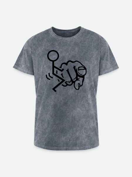 Fuck You - Washed Unisex T-Shirt - mineral grey