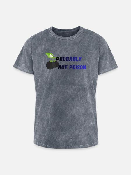 Probably_Not_Poison_-1- - Washed Unisex T-Shirt - mineral grey