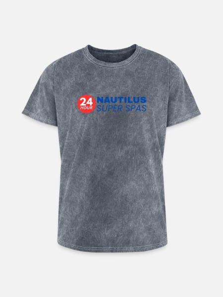 24-Hour Nautilus Super Spas - Vintage 1970s - Washed Unisex T-Shirt - mineral grey