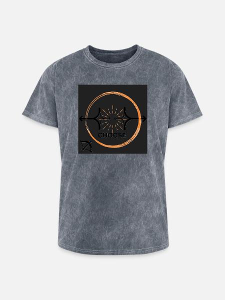 Choose Your Path Emblem - Washed Unisex T-Shirt - mineral grey