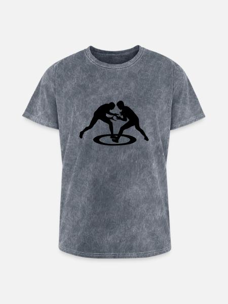 Wrestling, freestyle wrestling - Washed Unisex T-Shirt - mineral grey