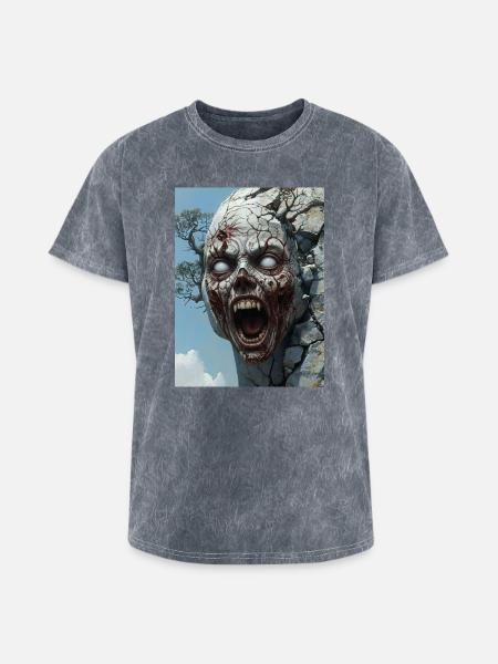 Untitled_design_-3-Nature’s Curse – Undead Horror - Washed Unisex T-Shirt - mineral grey