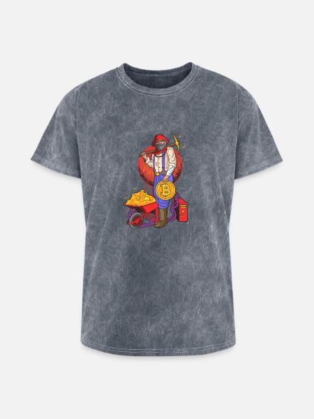 Fuse crypto culture with streetwear attitude - Washed Unisex T-Shirt - mineral grey