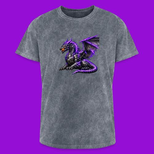 Neon Dragon at Rest - Washed Unisex T-Shirt