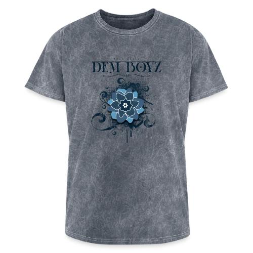 Flower Splash Blues - Washed Unisex T-Shirt