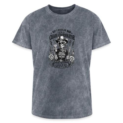 Chaos Coordinator Mom Skeleton Cowgirl - Washed Unisex T-Shirt