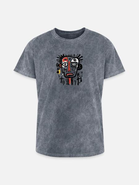 unique character design - Washed Unisex T-Shirt - mineral grey
