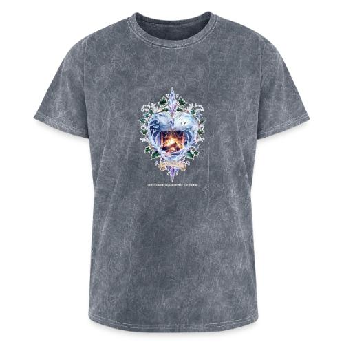 Imbolc Candle Veil T-Shirt | Veiled Rebirth - Washed Unisex T-Shirt