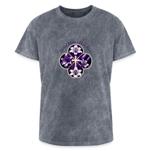 Easter Eternal Bloom Lily Crown T Shirt, Gift - Washed Unisex T-Shirt