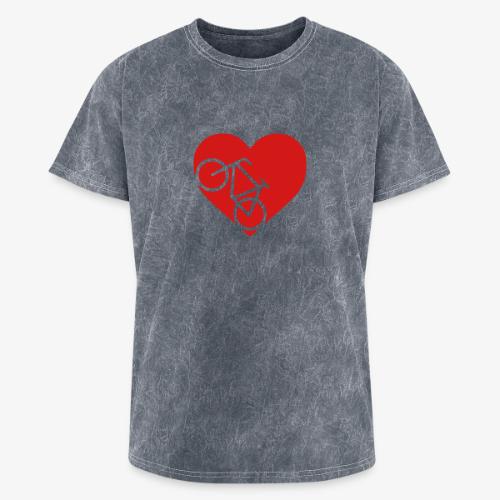 heart_bicycle_cutout - Washed Unisex T-Shirt