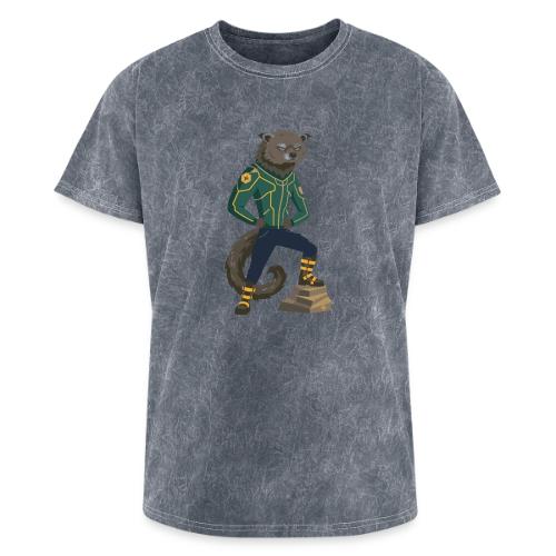 Raccoon Ranger in Neon Armor - Washed Unisex T-Shirt