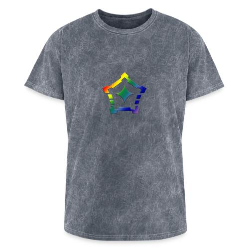rainbow logo gradient - Washed Unisex T-Shirt