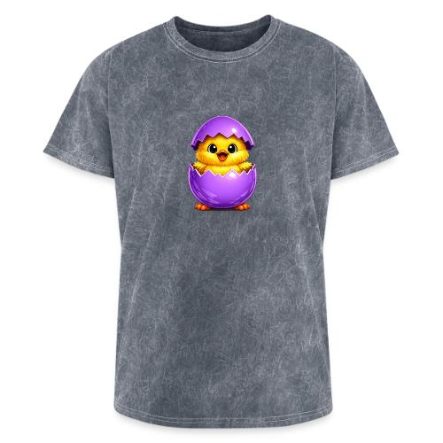 Easter Chick Purple - Washed Unisex T-Shirt