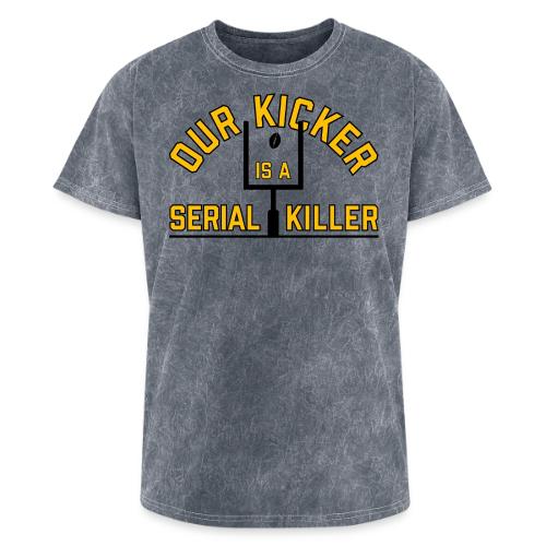 Our Kicker is a Serial Killer (Light) - Washed Unisex T-Shirt