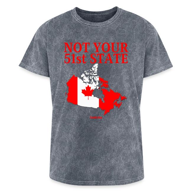 Canada Is Not Your 51st State - Canada Map Flag