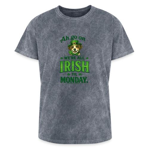 St. Patrick’s Day Dog T-Shirt – We’re All Irish - Washed Unisex T-Shirt