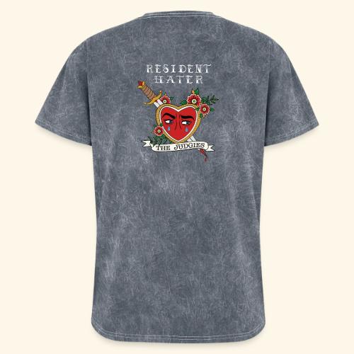 Resident Hater White Font - Washed Unisex T-Shirt