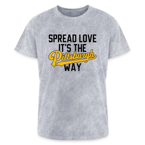 Spread Love it's the Pittsburgh Way - Washed Unisex T-Shirt