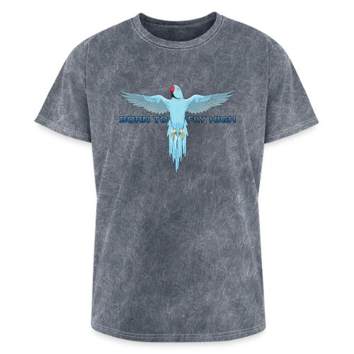 Blue Born To Fly High PNG Logo - Washed Unisex T-Shirt
