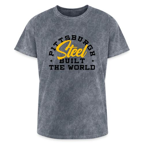 Pittsburgh Steel Built the World - Washed Unisex T-Shirt