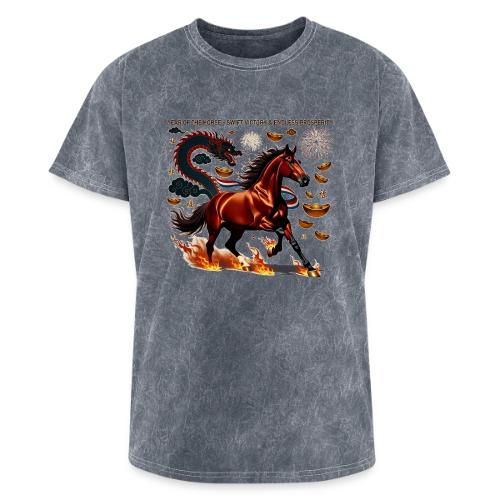 Year of the Horse Victory T Shirt, Lunar New Year - Washed Unisex T-Shirt
